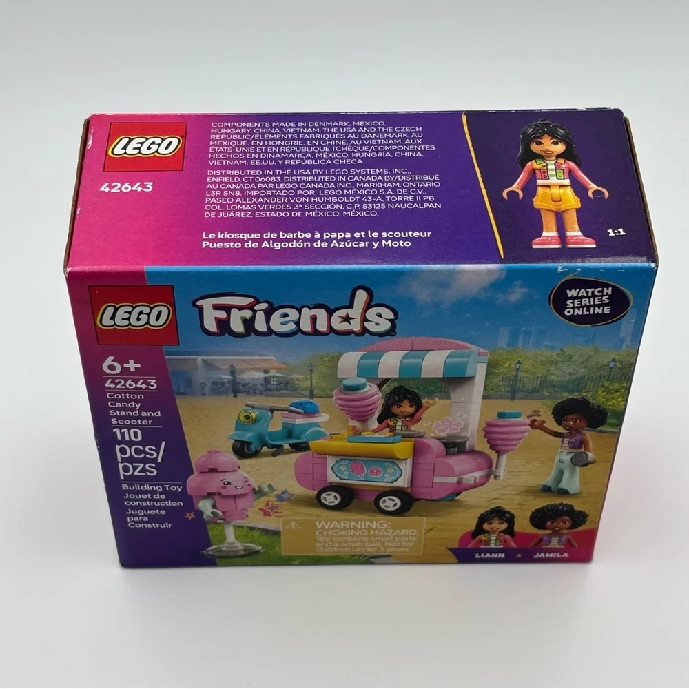 LEGO‎ Friends Candy Cart Stand and Scooter - Pink and Blue  NEW